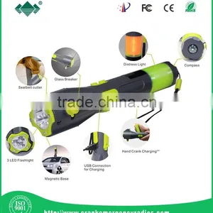 Multifunction Factory Price Car First Aid Window Emergency Led Safety Hammer Led Flashlight Seat Belt Cutter thumbnail-3