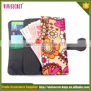 2015 New Simple Vintage Floral Fancy Long Women Wallet thumbnail-3