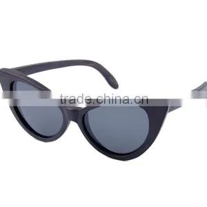 Vintage Butterfly Shape Frame Natural Wood Sunglasses With Custom Logo thumbnail-6