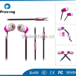 2014 New Arrival Good Quality Earphone Plastic Earphone With Mic thumbnail-3