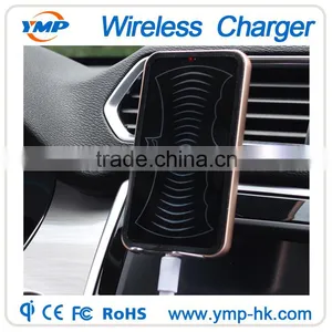 Qi Standard 3 Coils Car Mobile Phone Wireless Charger Holder thumbnail-6