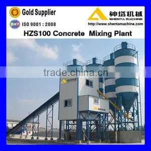 High Efficiency Low Power Consumption HZS Series Concrete Mixing Plant thumbnail-1