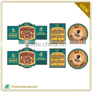 Custom Peel Off Label Sticker Paper For Liquors Bottles Honey In Shenzhen thumbnail-5