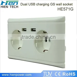 China Manufacture Usb Wall Socket Europe Wall Outlet Socket eu thumbnail-2