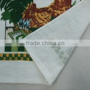 Softtextile Home Textiles Silk Screen Pigment Printed Kitchen Tea Towel Cotton Tea Towel thumbnail-2