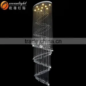 Stair Chandelier,modern Crystal Round Chandelier OM88574-80 50 thumbnail-1