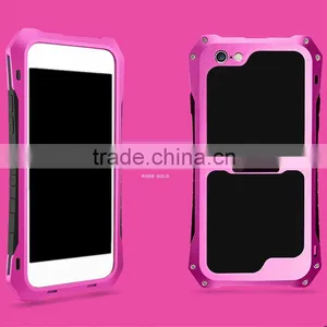 Aluminum Alloy + Silicone Hybird Armor Rugged Shockproof Phone Case thumbnail-4