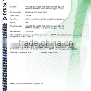 XINDER Manual Wheelchair Bus Ramp for Disabled With CE Qualified From China thumbnail-6