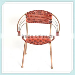 Factory Direct Family Iron Wicker Wrought Iron Circle Lounge Chair-like Outdoor Balcony Rattan Chairs thumbnail-1