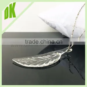 Silver Stainless Steal Brass Chains ** Cheap Necklace and Pendants # Transparent Clear Glass Silver Bullet Druzy Quartz Pendants thumbnail-4