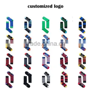 2017 New Design Custom Logo Mens Dress Socks thumbnail-1