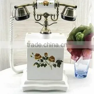 Fancy Design Wood Craft Old Telephone Handset Corded Telephones thumbnail-1