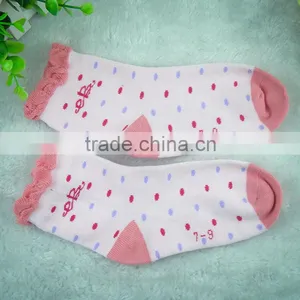 Factory Custom High Quality Women Socks,dotted Pink Color Style Fashion Trend Tight Ankle Socks thumbnail-1