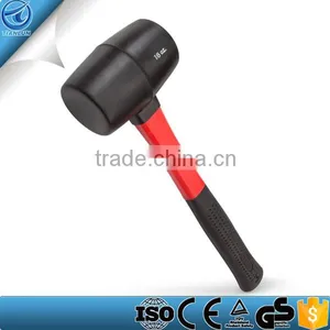 Plastic Mallet, Rubber Mallet Hammer Fiberglass Handle Rubber Mallet, 16-Ounce thumbnail-1