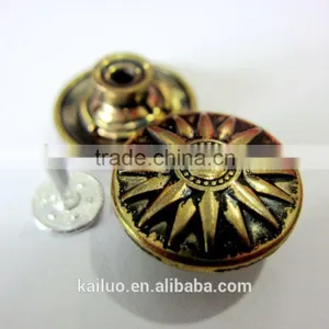 Brush Brass Color Jeans Button thumbnail-2