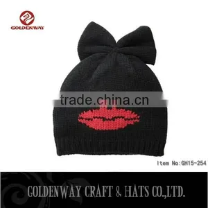 Wholesale Knitted Hat Knitted Beanie And Print Beanie Hat thumbnail-1