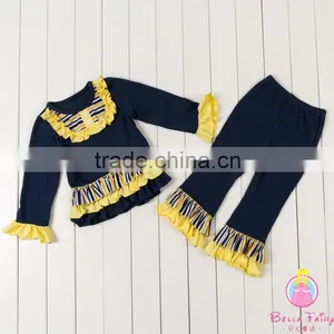 Wholesale New Baby Outfit With Ruffle, Cotton Pajamas for Baby Girl thumbnail-6