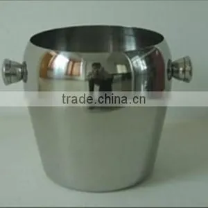 1.0L Stainless Steel Ice Bucket With Handle thumbnail-1