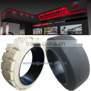 China Hot Sale 16x6x10 1/2 Press on Solid Tires Supplier With Full Size for Low Speed Special Cars thumbnail-1