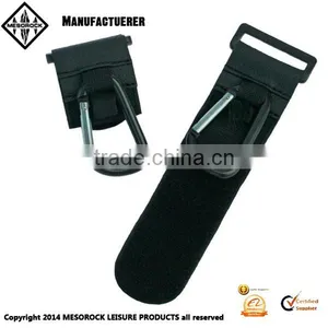 High Quality Mental+leather 2 Packs Balck Anti-slip Baby Stroller Hook thumbnail-2