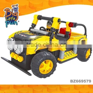 Hot Sale DIY Educational Kids Remote Control Car Building Blocks Toys thumbnail-1