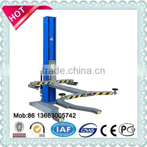 Single Post Hydraulic Drive Portable Garage Auto Car Lift thumbnail-1