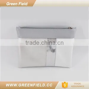 PU White Silver Vegan Ladies Fancy Clutch Bag Pouches 2017 thumbnail-1