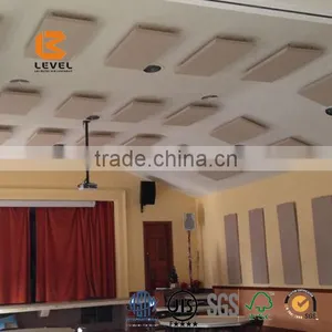Golden Supplier Sound Absorbing Glasswool Ceiling Panel Fiberglass Soundproofing Board thumbnail-3