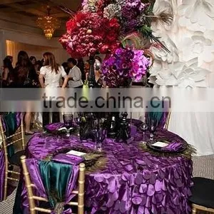 Various Color Wedding Fancy Petal Table Cloth thumbnail-4