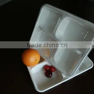 Biodegradable 4-comp Sugarcane Food Container thumbnail-1