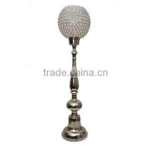 Crystal Ball Centerpiece, Tall Wedding Centerpiece, Crystal Centerpiece for Wedding Table thumbnail-3