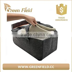 Best Sale Customize Woven Felt Storage Basket for Firewood Wool Felt Firewood Basket thumbnail-5