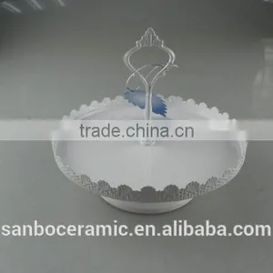 Metal Stand For Cake, 1 Tier Cake Stand for Wedding Banquet, White Wedding Cake Stand thumbnail-1