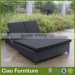 Wicker Furniture Outdoor Double Sun Lounger / Lounge Bed thumbnail-5