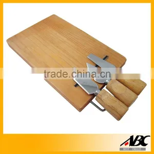 Pine Wood Cutting Board Cheese Board Set thumbnail-1