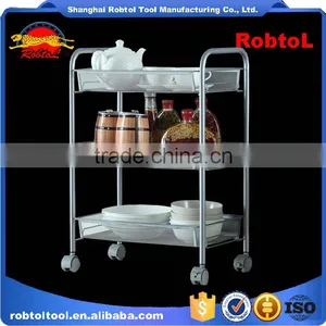 Storage Trolley Basket Rack Stand Wheel Cart Holder Kitchen Hotel Shopping Vegetable Fruit thumbnail-4