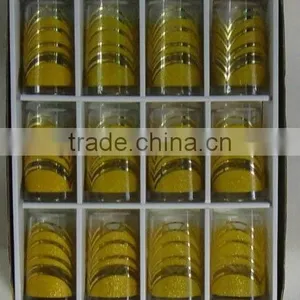 GH307 12pcs Glass Drinking Set With Bronzing Deco thumbnail-1