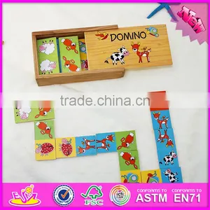2016 New and Popular Children Wooden Domino Gift W15A062 thumbnail-5