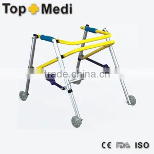 Hospital Medical Equipment Aluminum Frame LIGHTWEIGHT Rollator Walker Walking Aids for Disabled People TOPMEDI thumbnail-1