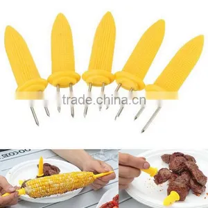 Safe Mini Corn on the Cob Holders Skewers Needle Prongs Fork Picks Kitchen BBQ thumbnail-1