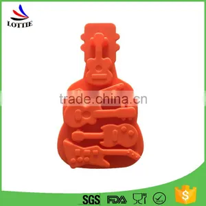 Kids Guitar Shaped Silicone Ice Cube Molds Tray Chocolate Candy Mold thumbnail-2