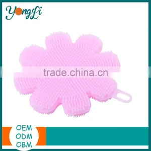 Kitchen Accessories Multi-purpose Cleaning Silicone Dish Scrubber Sponge Brush thumbnail-4