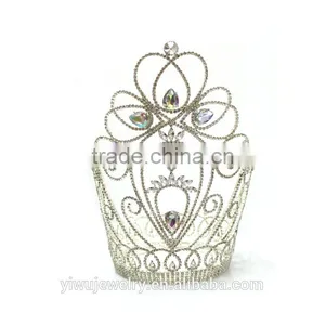 Fashion Jewelry Big Rhinestone Crystal Beauty Queen Crowns Girl Crystal Tiara H172-125 thumbnail-3