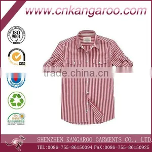 Men's 100% Cotton Casual Vertical Striped Shirts thumbnail-1