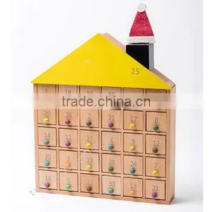 2016 Christmas Advent Calendar Wooden Box thumbnail-2