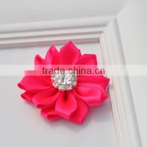 Small Satin Ribbon Flower Clip for Kids Hair Accessories thumbnail-4