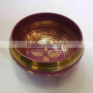Best Selling Symbolic Colored Tibetan Healing Meditation Singing Bowl thumbnail-1