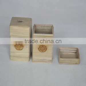 Handmade Natural Wooden Gift Box , Wooden Tea Box , Wooden Box thumbnail-1