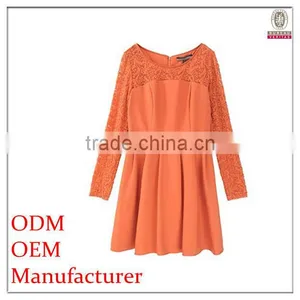 New Fashion Ladies Casual Latest Neck Design of Dress thumbnail-1