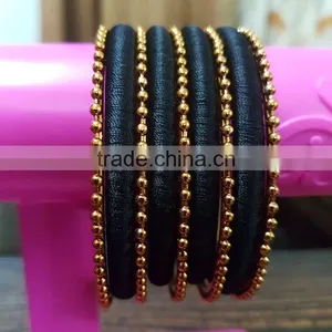 Indian Bangle Sets ,Stylish Silk Thread Bangles thumbnail-4